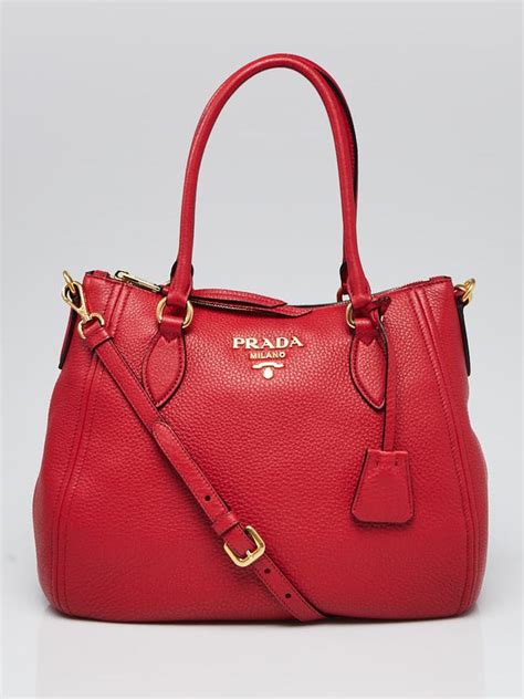 Prada Vitello Phenix Leather Hobo 